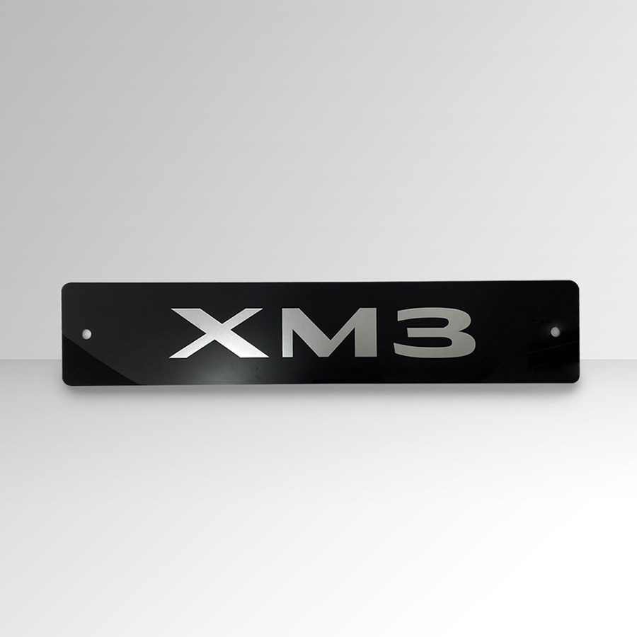 르노코리아자동차 XM3 엑스엠3 네임플레이트 전시차번호판
